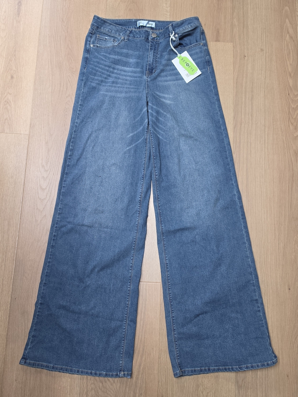 1822 Denim Wide-Leg Jeans in Denim Blue